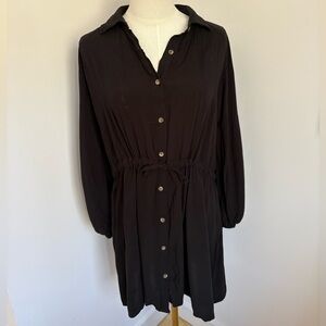 ASOS Black Button-Down Dress